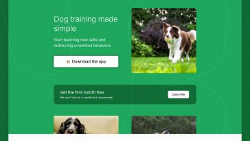 Dog Training Figma Landing Page