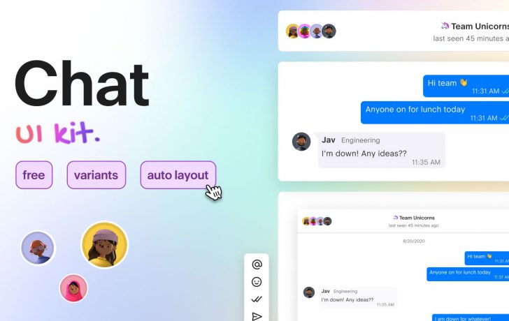 Free Chat UI kit for Figma - Free Figma Template