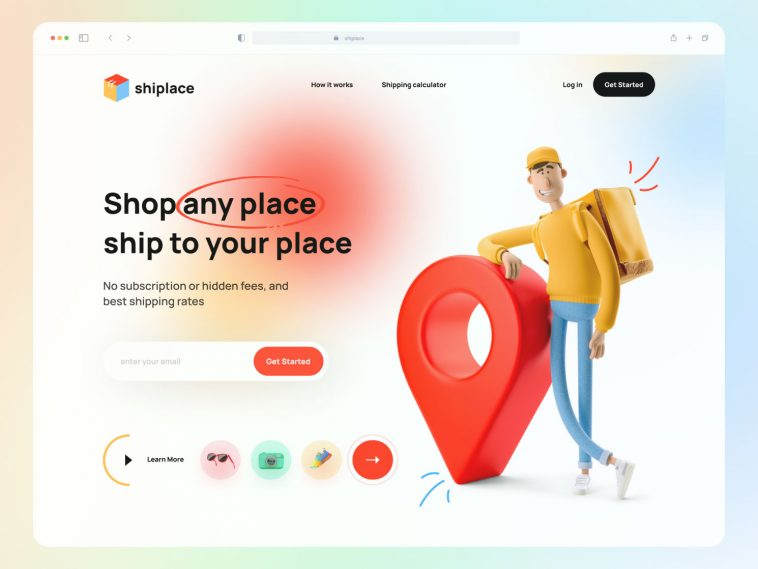 Shipping Website Figma Landing Page Template