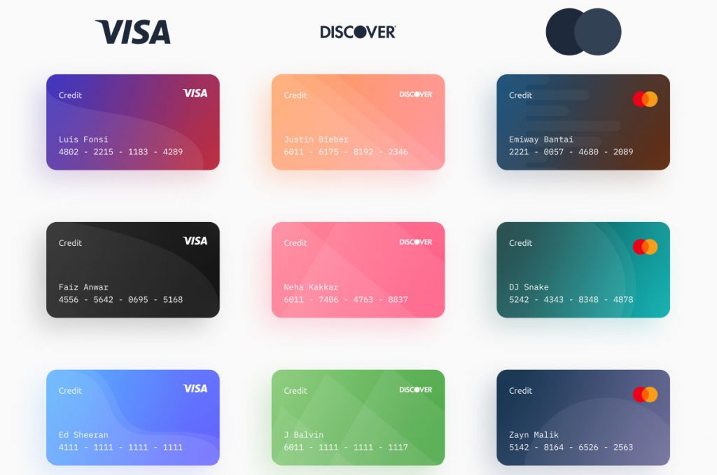 Credit Cards Mockups For Figma