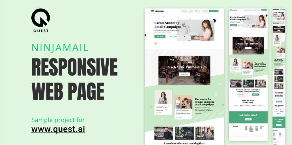 Ninjamail – Figma Landing Page Template