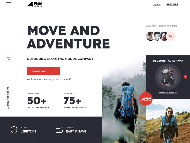 Travel Homepage Concept