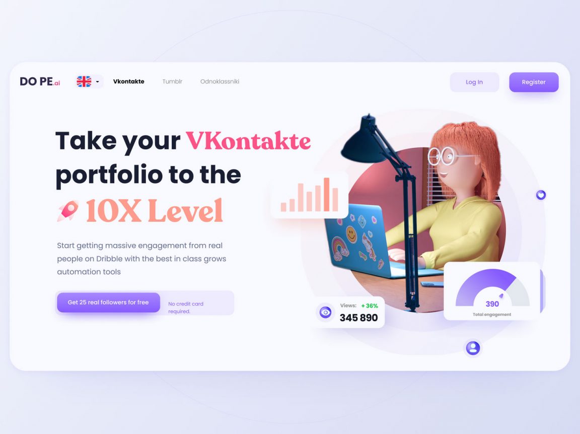 Free Playful Figma Homepage Concept Free Figma Template