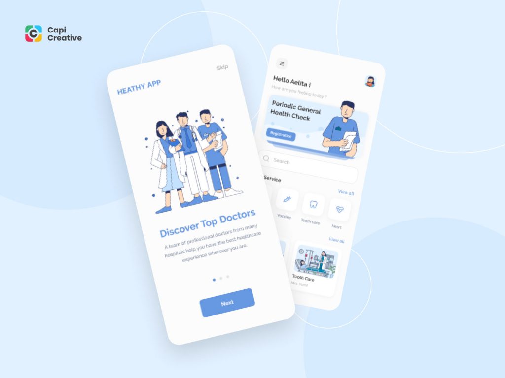 Doctor Booking App Template For Figma