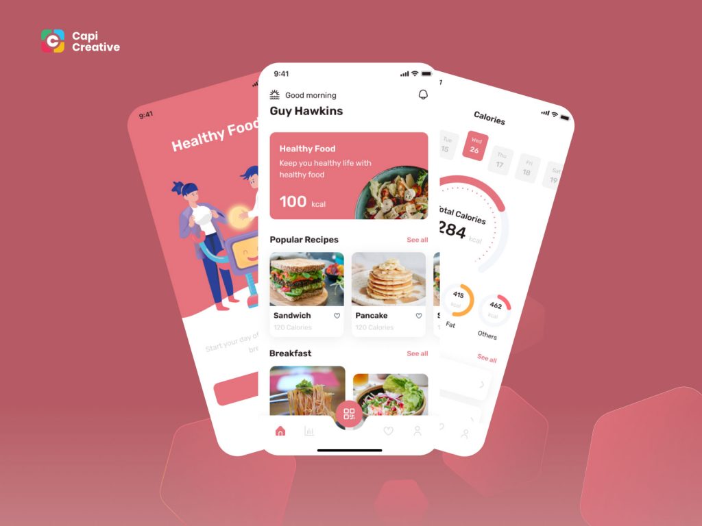 Figma Food Nutrition App Template