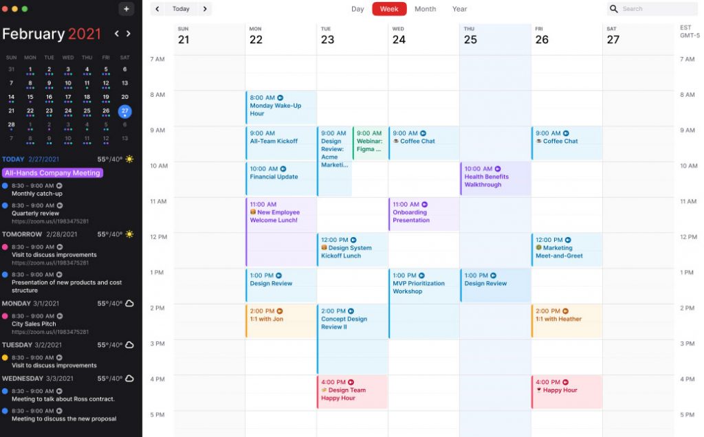 Calendar Template For Figma