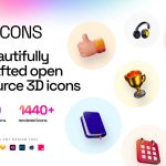 3dicons - Free Open Source 3D Icon Library