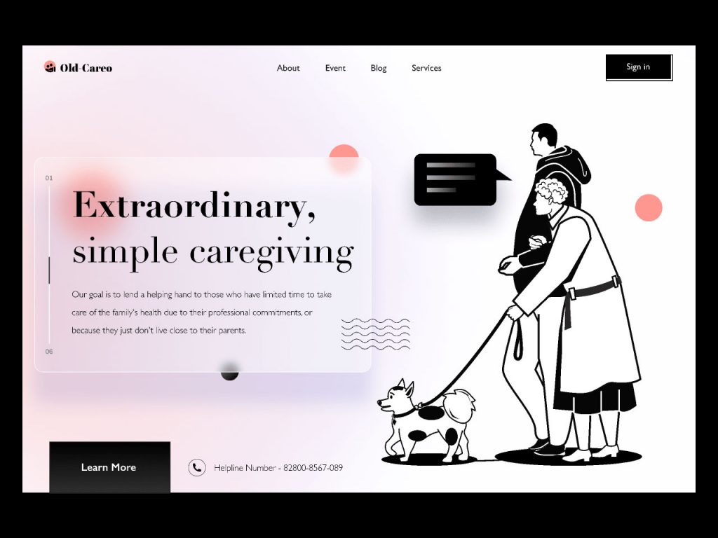 Old Careo Landing Page UI Figma Template