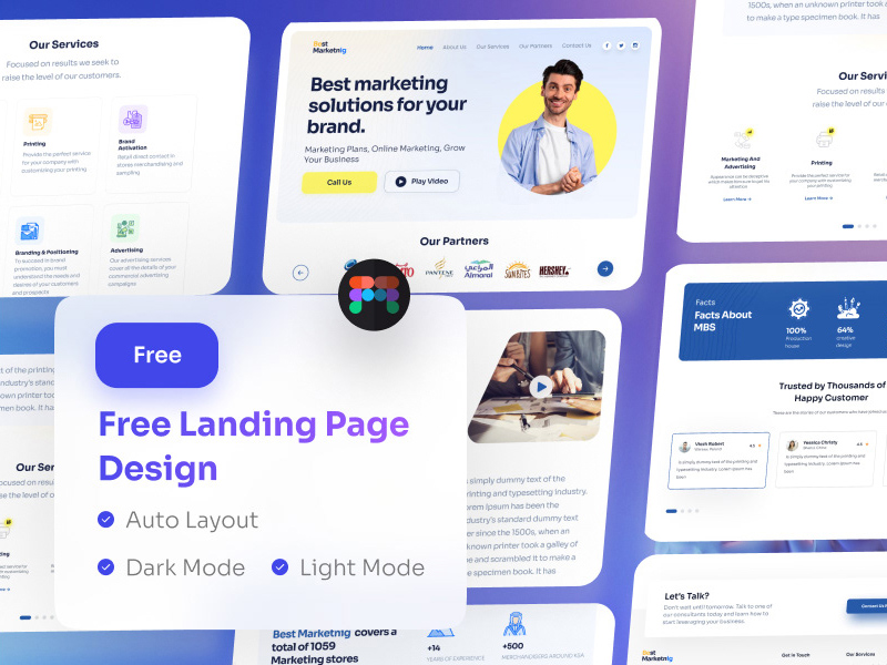 Landing Page UI Design Figma Template