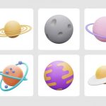 3D Planets Illustrations For Figma