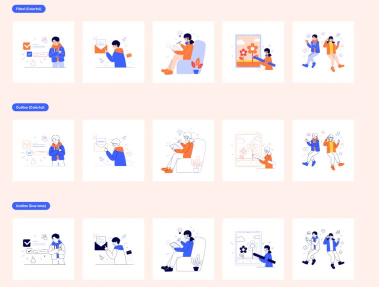Wakku – Free Figma illustration pack