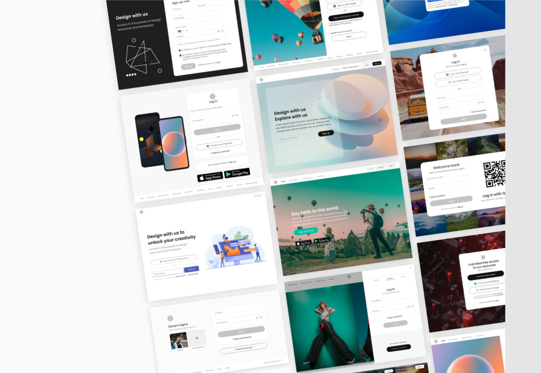 50 Free Log In and Signup Figma Templates - Free Figma Template