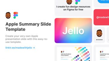 Apple Summary Slide Figma Template