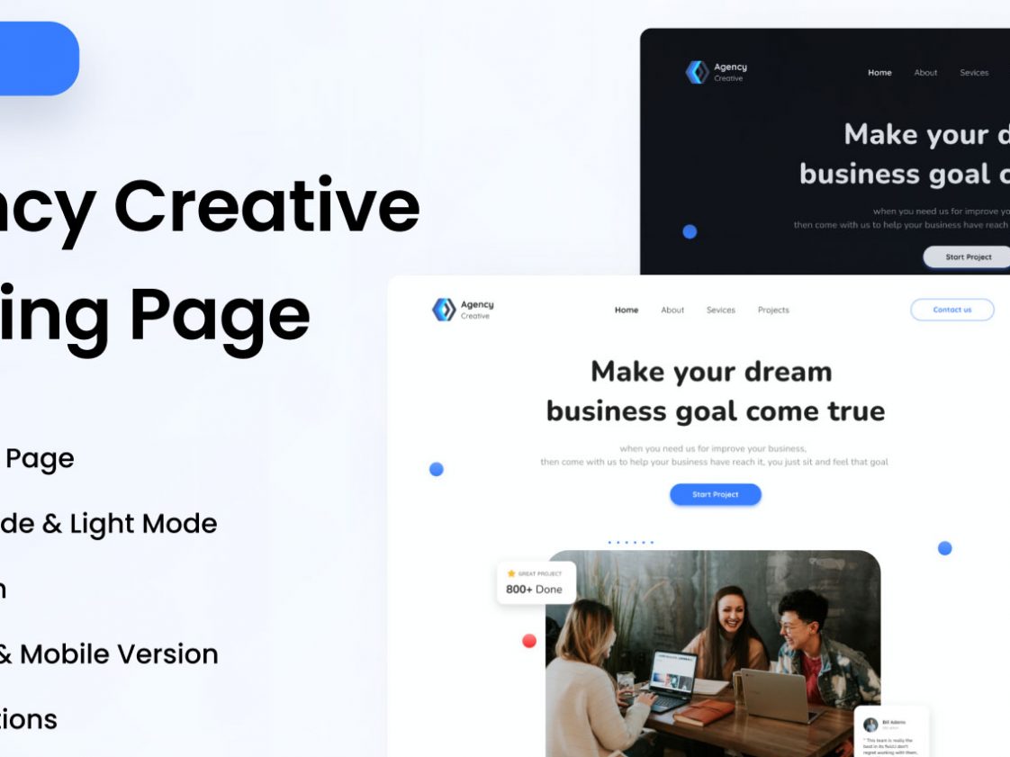 Free Figma Corporate Landing Page UI Template - Free Figma Template