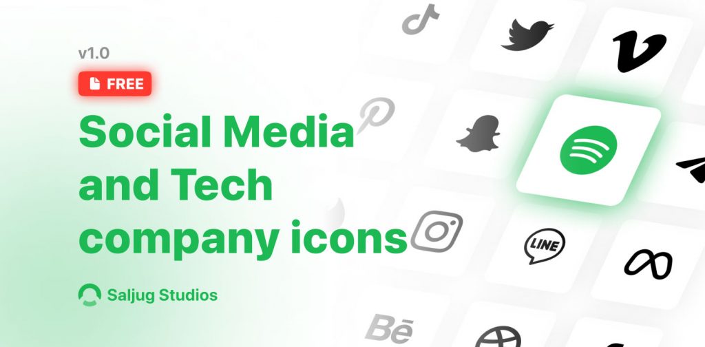 Free Figma Social And Tech Icons - Free Figma Template