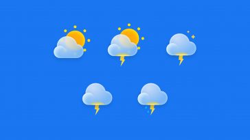 Glass Weather Icons Figma file