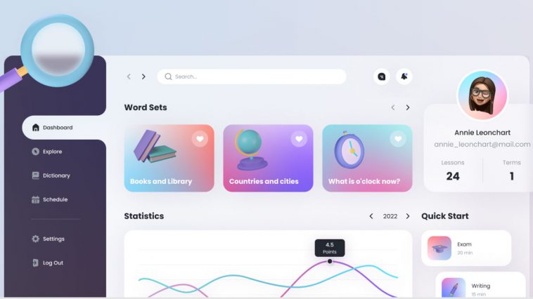 Free Figma University Dashboard UI Template - Free Figma Template