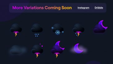 Weather Icons (Night Version) Figma file