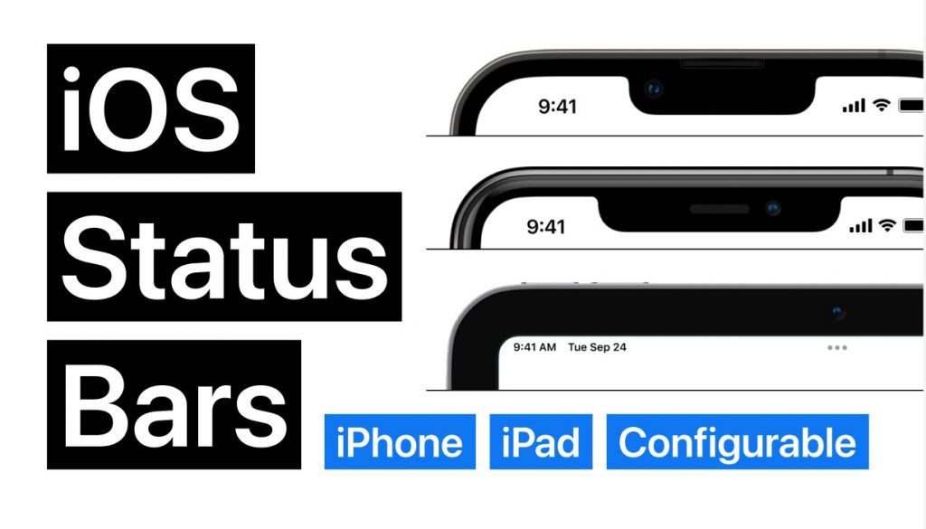 iOS Status Bar Figma UI Kit