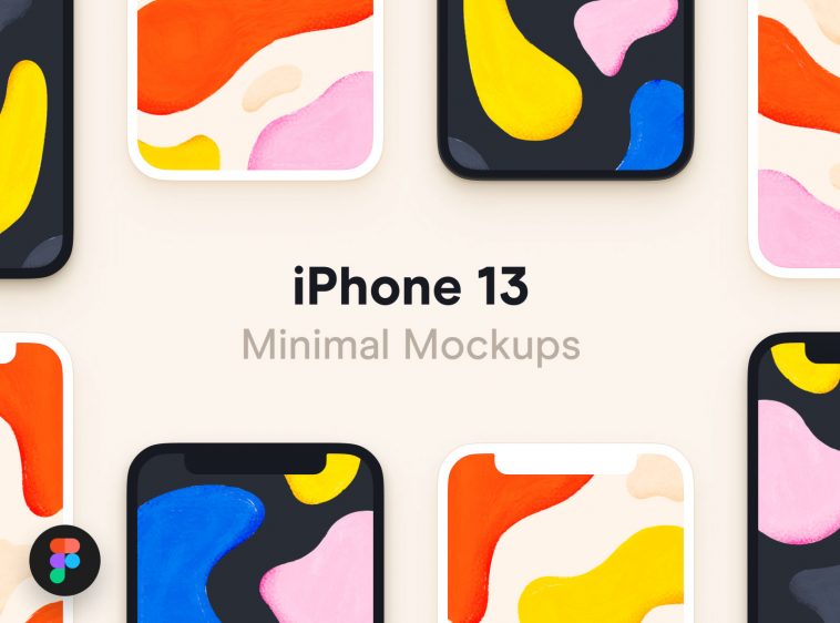 iPhone 13 Minimal Figma Mockups