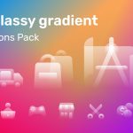 16 Glassy Icons Pack