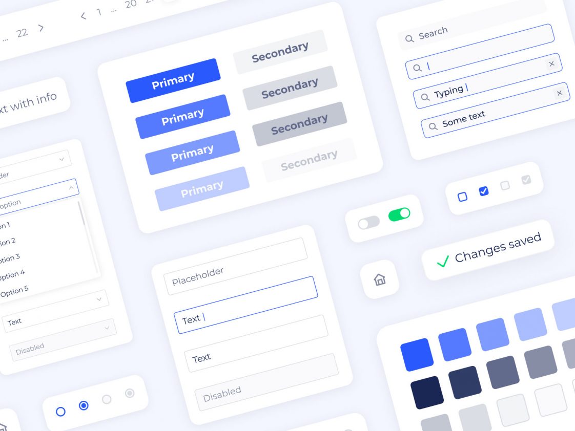 Figma Basic Web UI kit free - Free Figma Template