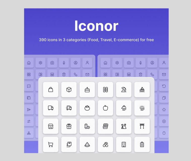 Iconor – 390 Free Figma Icons