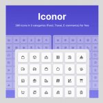 Iconor – 390 Free Figma Icons