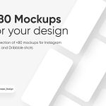Instagram & Dribbble Figma Mockups
