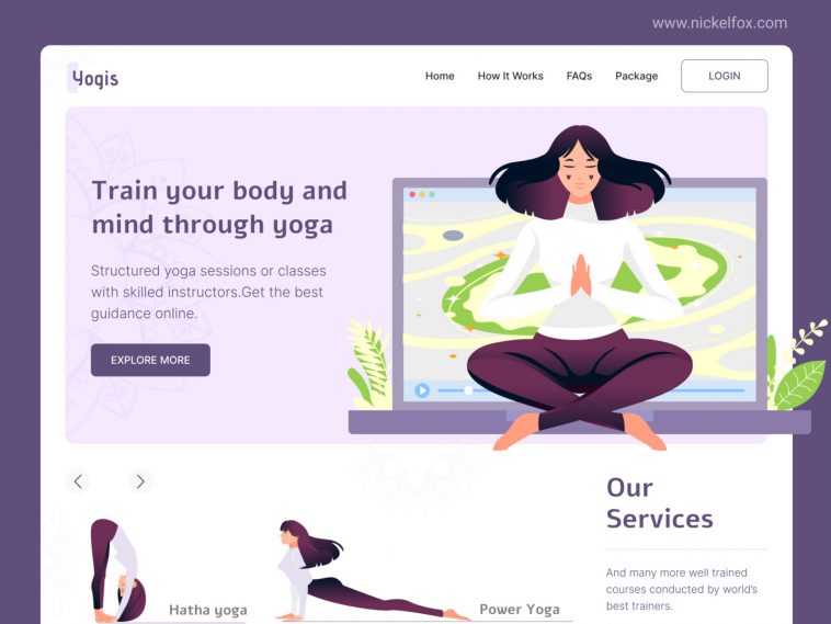 Yoga Day Figma Website Landing Page Template