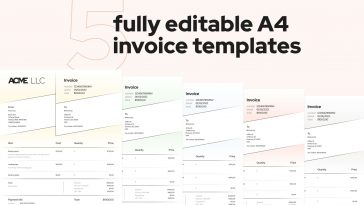 Figma A4 Invoice Template (Fully Editable)