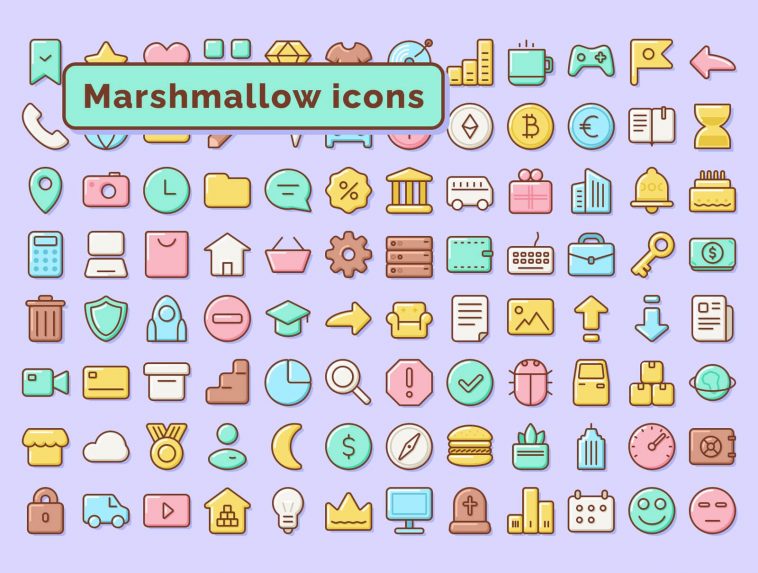 General Icons (Marshmallowy Style) Figma file