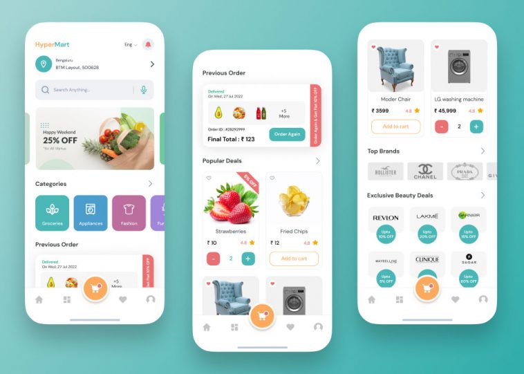 Online Supermarket Figma App Template