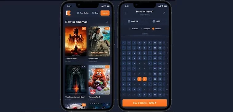 Cinema Booking Figma App Template