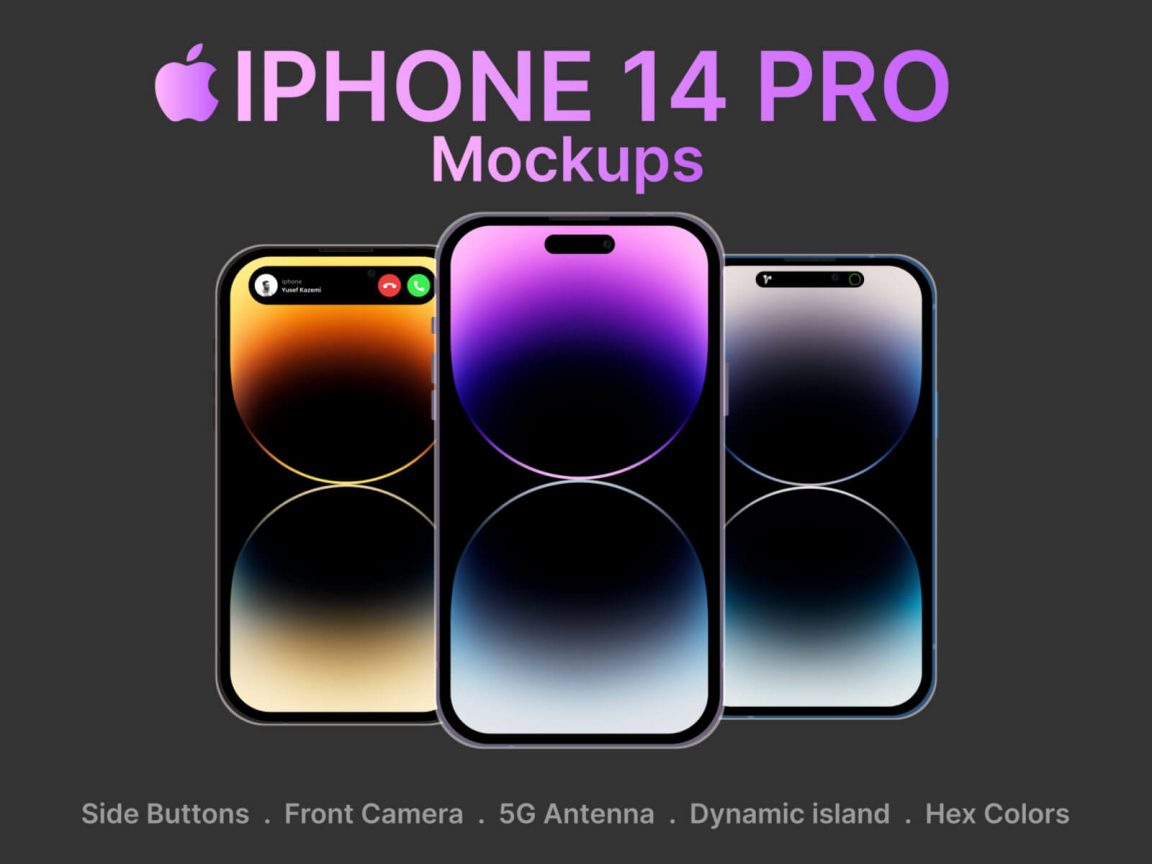 Free Apple iPhone 14 Pro Mockup Figma - Free Figma Template