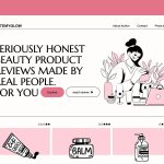 Beauty Blog Website Template Figma