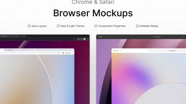 Chrome and Safari Browser Mockups Figma