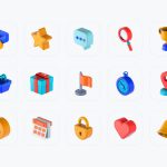 E-Commerce and Education Free 3D Icons Figma Resource