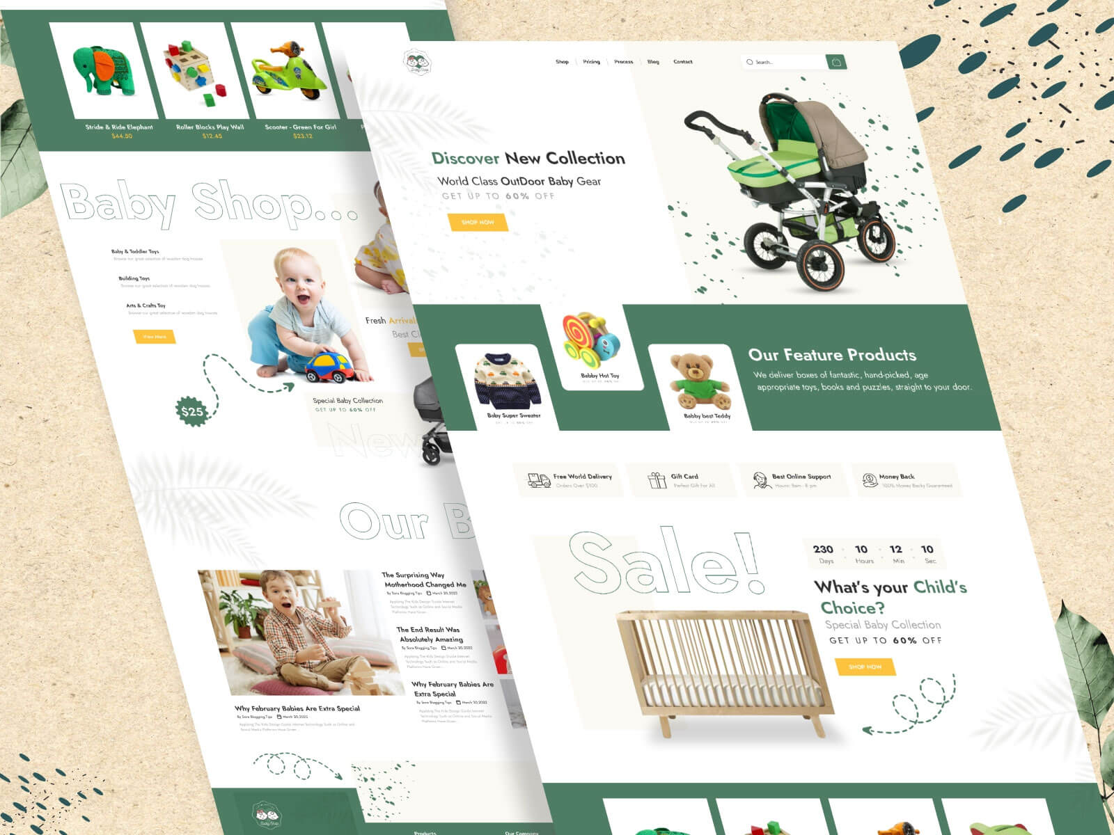 Kids and Baby Products Website Template Figma