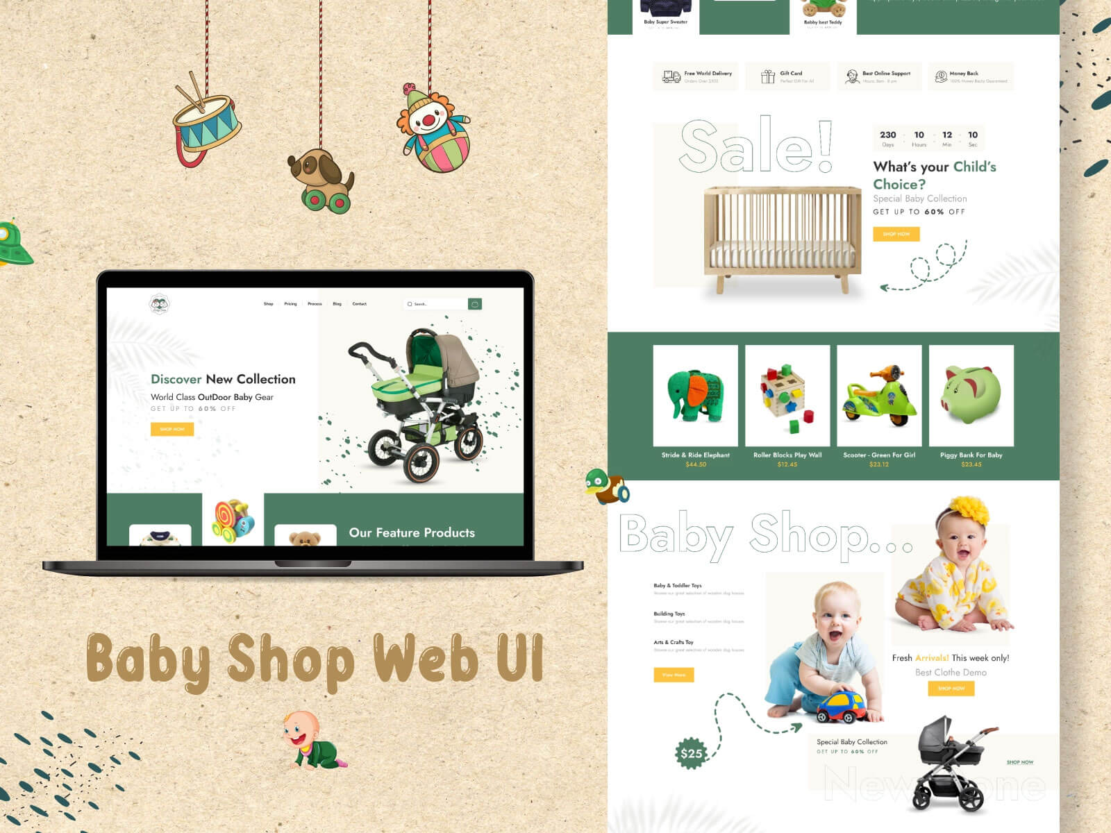 Kids and Baby Products Website Template Figma