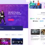 Tickets Selling Website Template For Figma