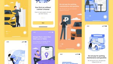 Carsharing App Onboarding UI Free Figma Templates
