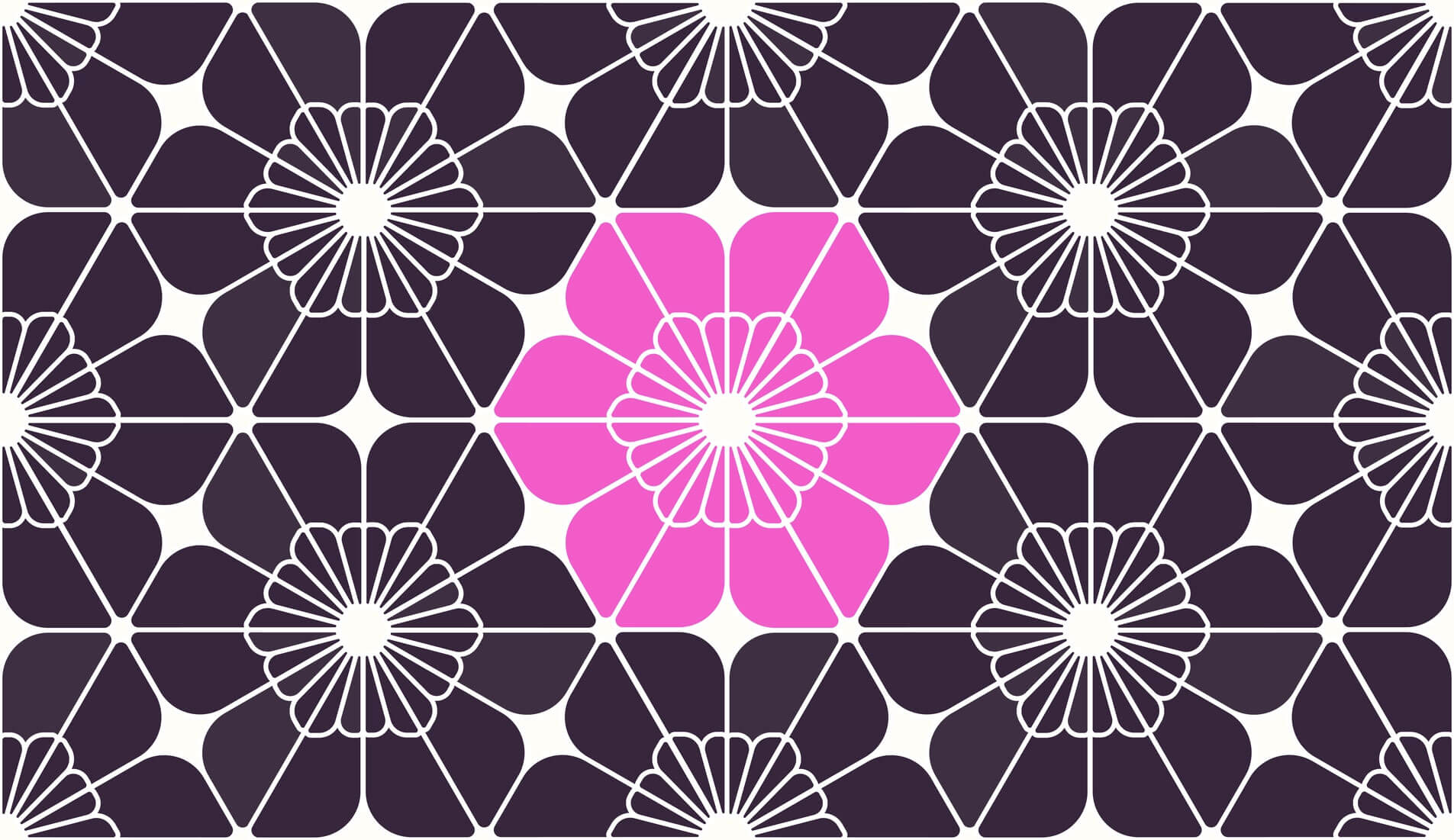 Hexagonal Flower Pattern Figma illustrator2