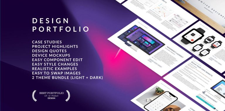 Figma Freebie Portfolio Templates - UIkit Free