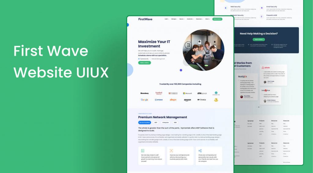 First Wave Website UI UX Design Figma Template