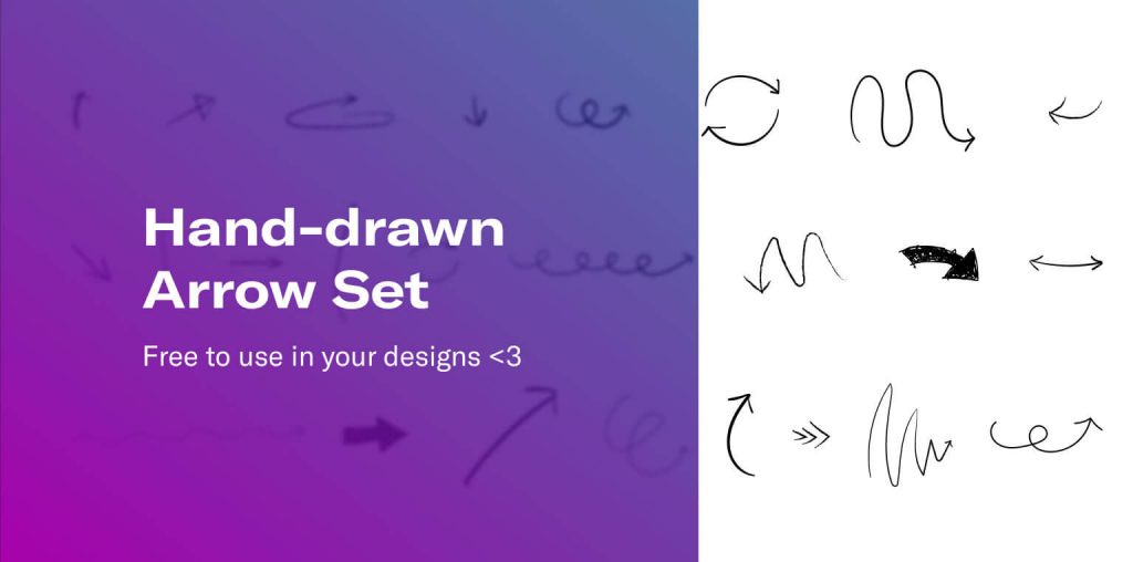 Free Hand Drawn Figma Arrows Design
