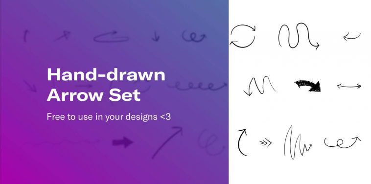 Free Hand Drawn Figma Arrows