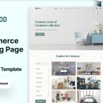 Furniture E Commerce Landing page template