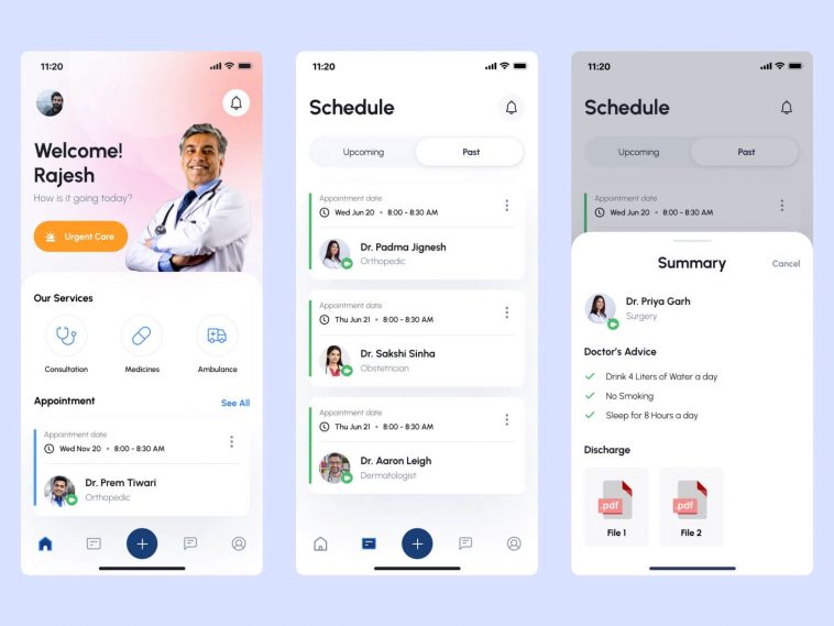 Medical App Template, Medical App Design