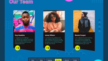 Meet The Team Page Design Figma Templates